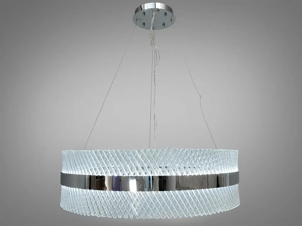 Люстра стельова LED Diasha 7002/800CH 105W, 5775 лм, кришталь, елегантний стиль для вітальні, коридору, спальні - фото 4