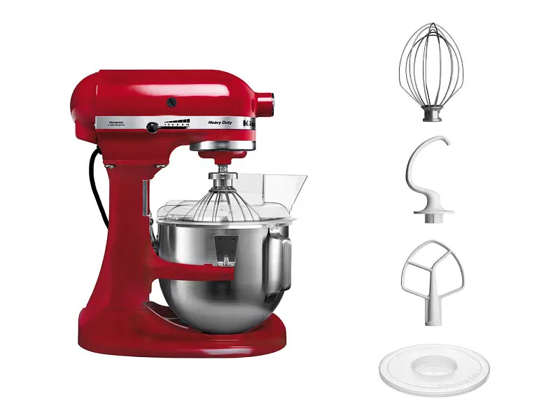 Кухонна машина KitchenAid Heavy Duty 5KPM5EER з відкидним блоком 4.8 л червона - фото 4