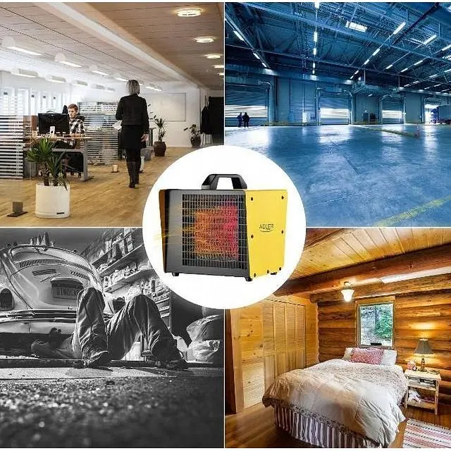 Тепловентилятор керамічний обігрівач Adler AD 7740 3000 Вт термостат - фото 7