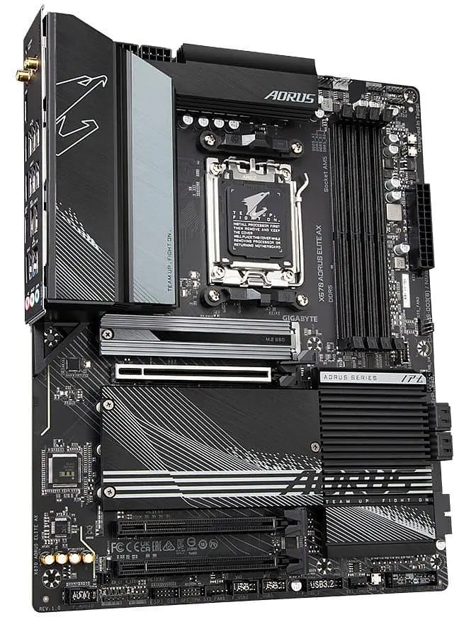 Материнська плата Gigabyte X670 AORUS ELITE AX (X670 AORUS ELITE AX 1.2) (Socket AM5, AMD X670, ATX) Б/в - фото 3
