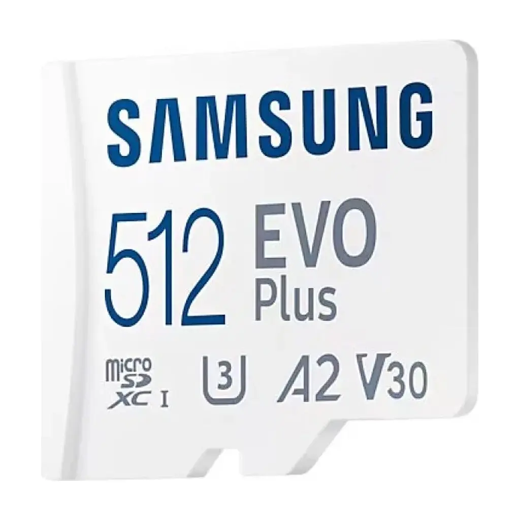 Карта пам'яті Samsung 512 GB microSDXC Class 10 UHS-I U3 V30 A2 EVO Plus+SD Adapte (MB-MC512SA/EU) - фото 2