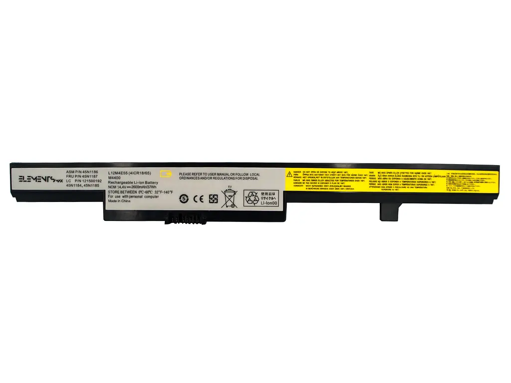 Акумулятор Elements для Lenovo B40-45 B40-70 B50-70 N40-45 N50-45 N50-70 M4400 V4400 G550S 14.4V 2600 mAh (M4400-4S1P-2600) - фото 2