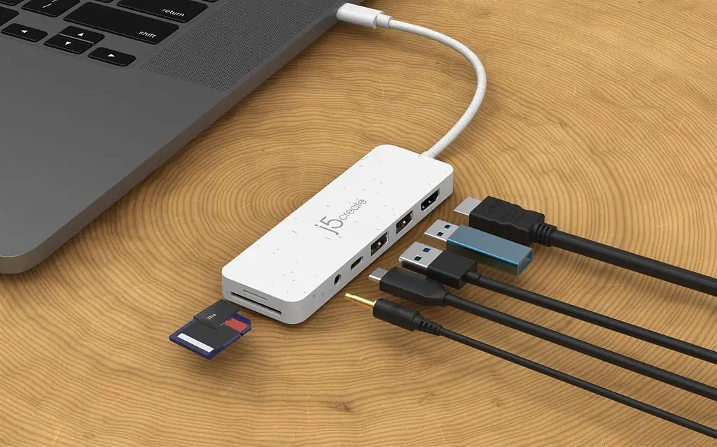 USB-Хаб j5create JCD373EW-N, USB Type-C 6-в-1 (JCD373EW-N) - фото 6