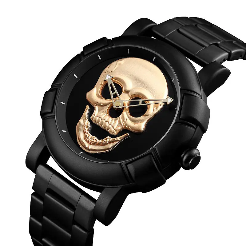 Оригінальний годинник Skmei Skull 9178 Black - фото 7