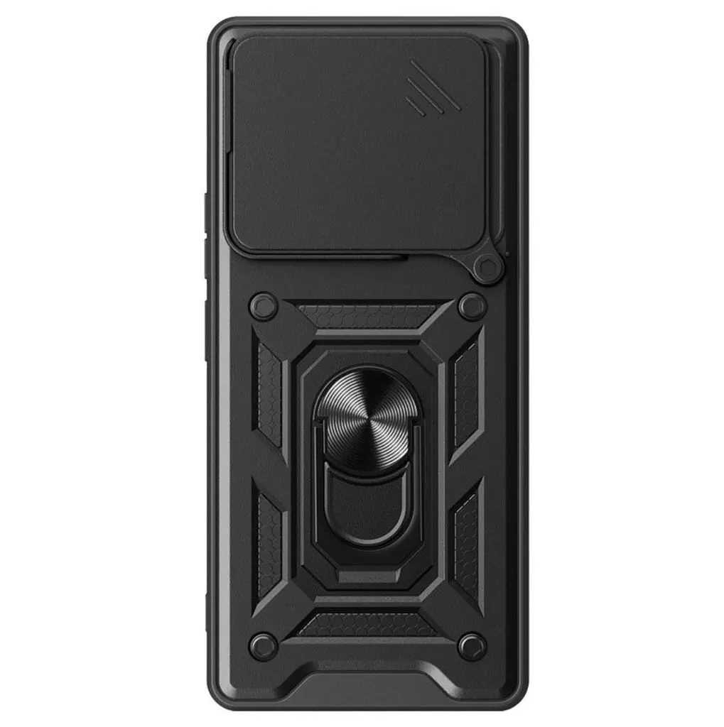 Чохол Primo Shockproof для Xiaomi 15T - протиударний, з підставкою і шторкою камери - Black - фото 3