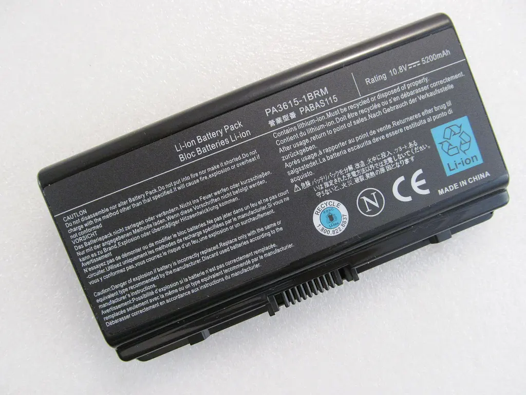 Акумулятор для ноутбука Toshiba PA3615U, 5200 mAh, 6cell, 11.1V, Li-ion, чорний - фото 2