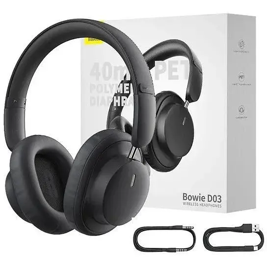 Беспроводные наушники полноразмерные Baseus Bowie D03 (NGTD030101) черные - фото 5