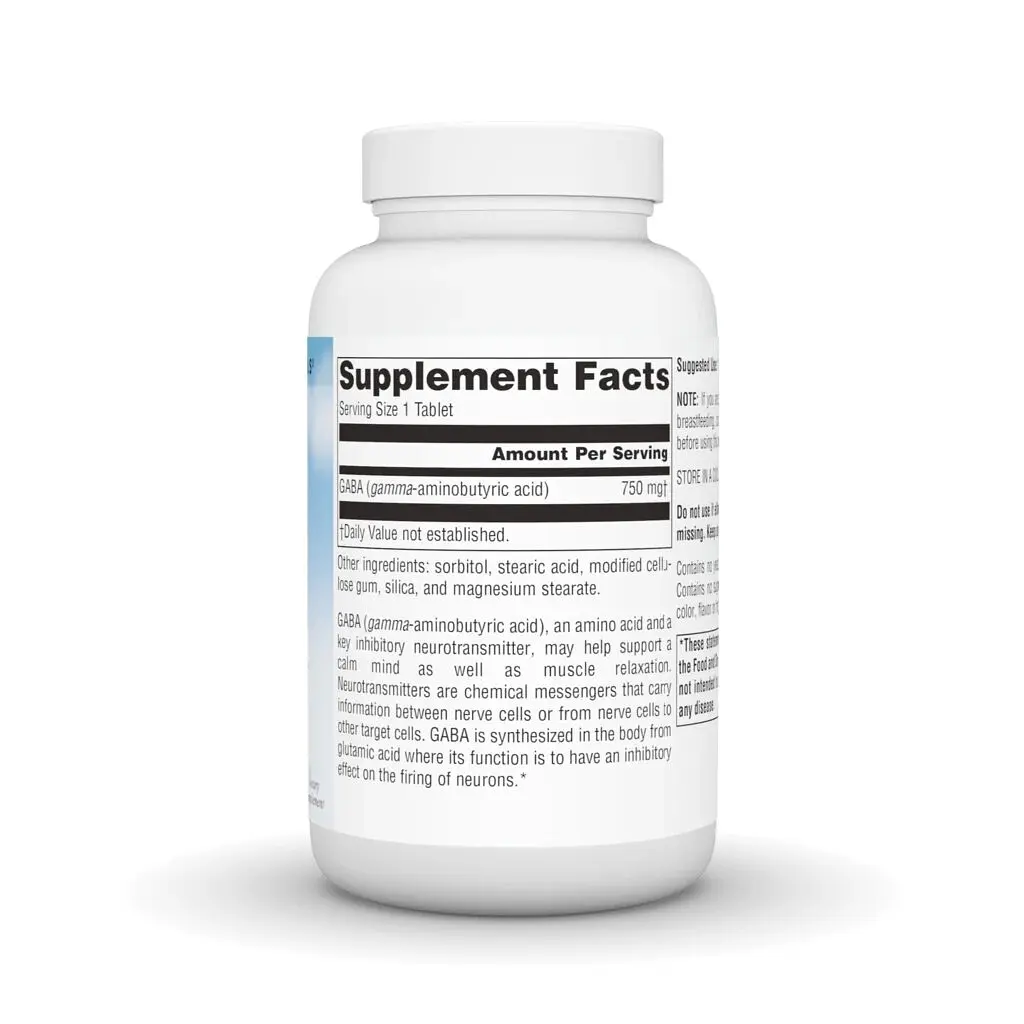 ГАМК Serene Science GABA 750 mg, 45 таблеток Source Naturals vit0004652 - фото 2