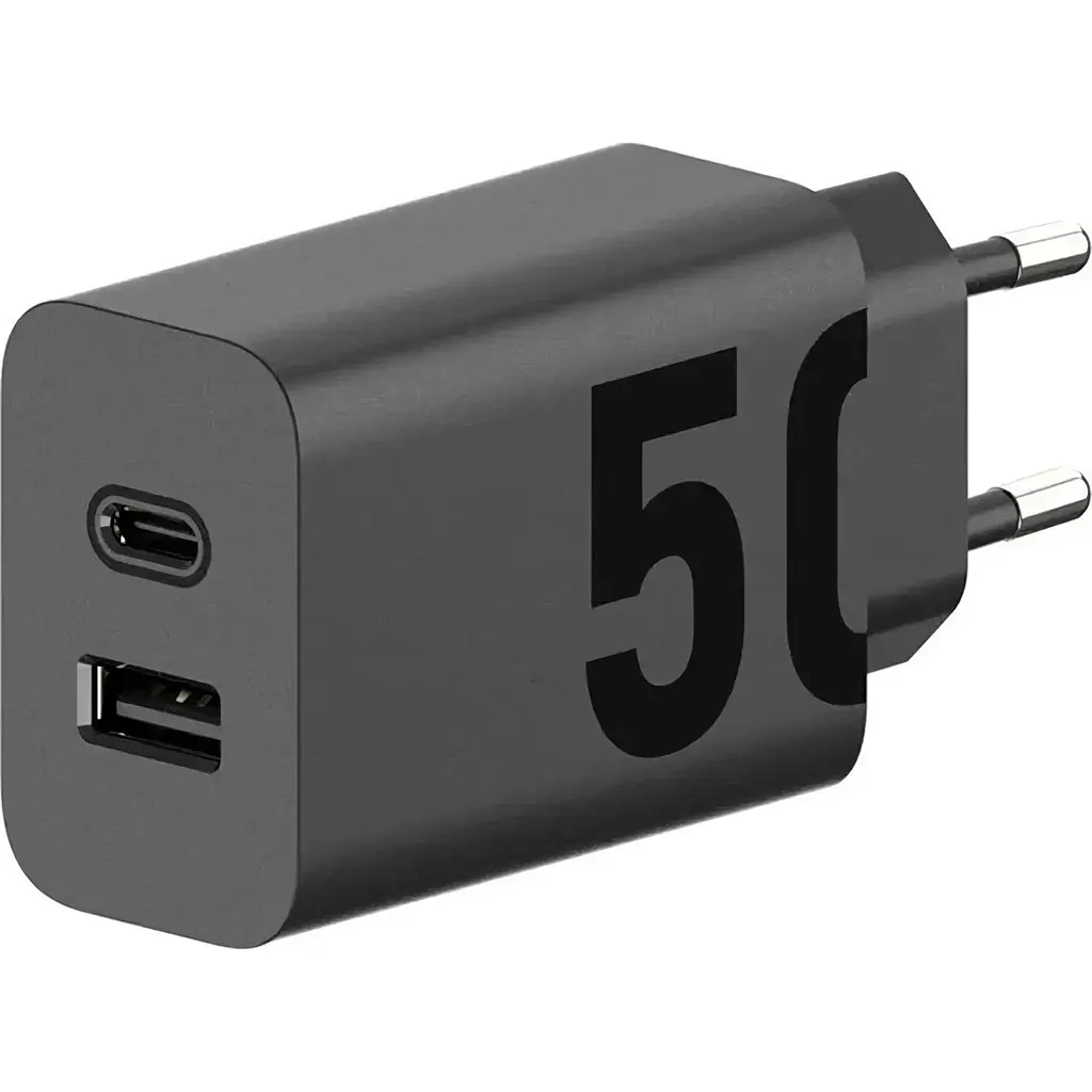 Сетевое зарядное устройство Motorola TurboPower 50W Black + Сable Type-C to Type-C Black [SJMC502] [117775] - фото 4