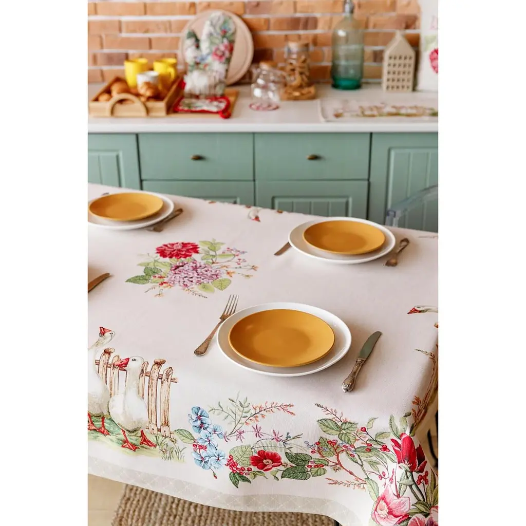 Скатертина Прованс Гуси прямокутна 180х135 см (34097) - фото 8