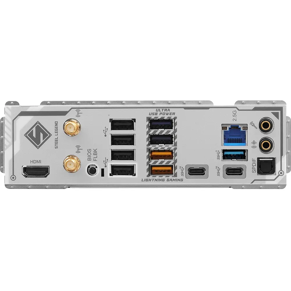 ASRock B850 Steel Legend WiFi (AM5/B850, 4*DDR5, 2xPCIex16, HDMI, 4xSATA,4xM.2, 2.5GLan, ATX) - фото 4