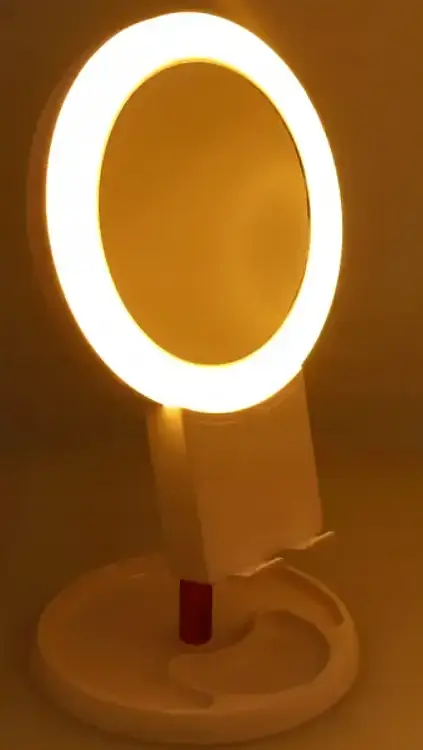 Зеркало косметическое настольное с подставкой для телефона LED подсветкой Bailong BL-JG-003 - фото 9