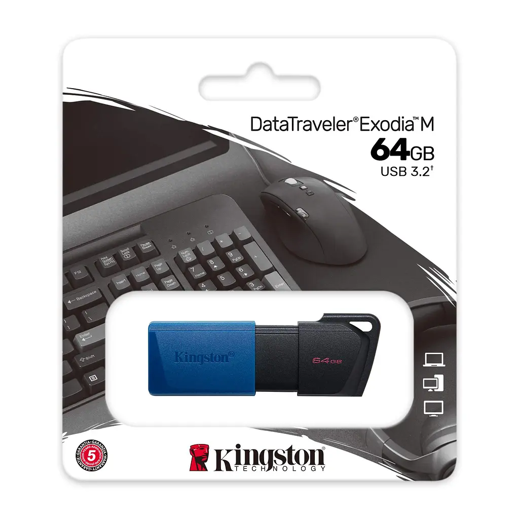 Накопичувач 64GB USB 3.2 Type-A Gen1 DT Exodia M Kingston teh0018425 - фото 7