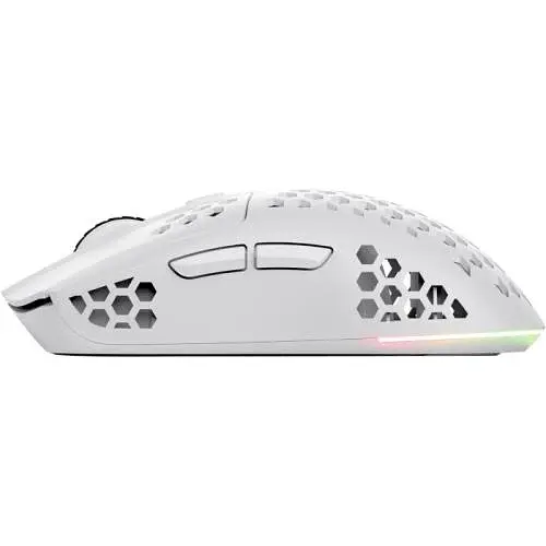Миша бездротова Trust GXT 929W Helox, White, USB (2.4GHz), оптична, 800-4800 dpi, RGB підсвічування, 6 кнопок, акумулятор (25390) - фото 4