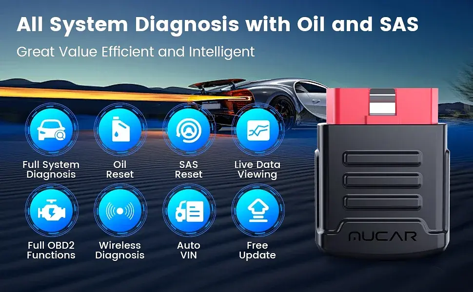 Універсальний автосканер Мультимарочний OBD2 Mucar BT200 Pro Професійний діагностичний автомобільний сканер ОБД2, EOBD, ELM327 (19802) - фото 4