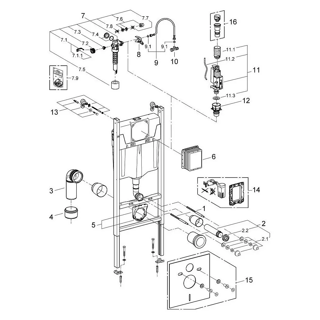 Інсталяція Grohe QuickFix 38971000 (CV030562) - фото 7