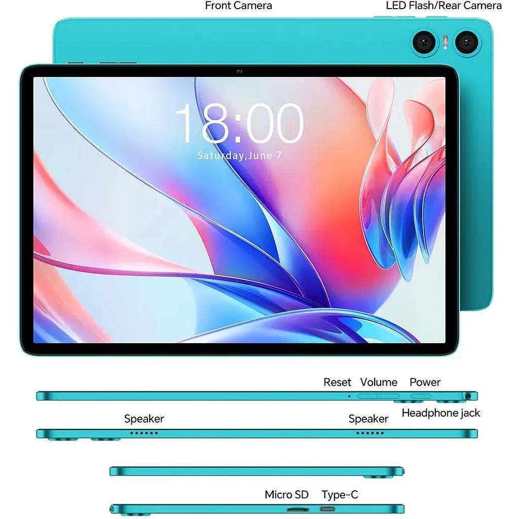 Планшет Teclast P30 10.1" 4ГБ, 64ГБ 6000мАгод Android блакитний - фото 3