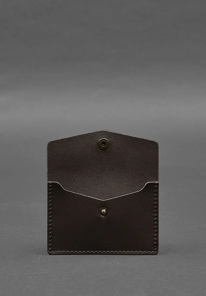 Кожаный кард-кейс 9.0 темно-коричневый Краст - фото 3
