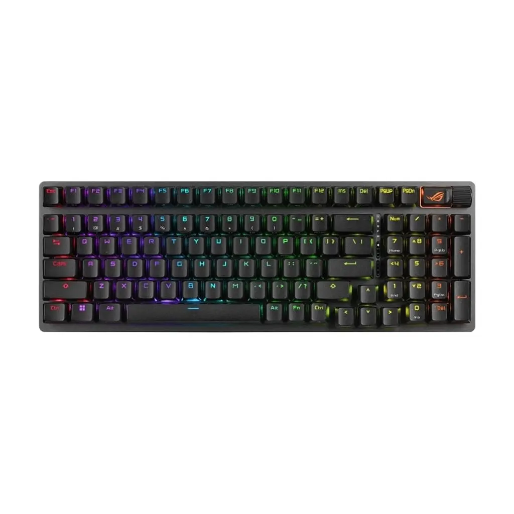 Клавіатура ASUS ROG Strix Scope II X NX Snow V2 ABS USB UA Black (90MP037A-BKMA00) - фото 5