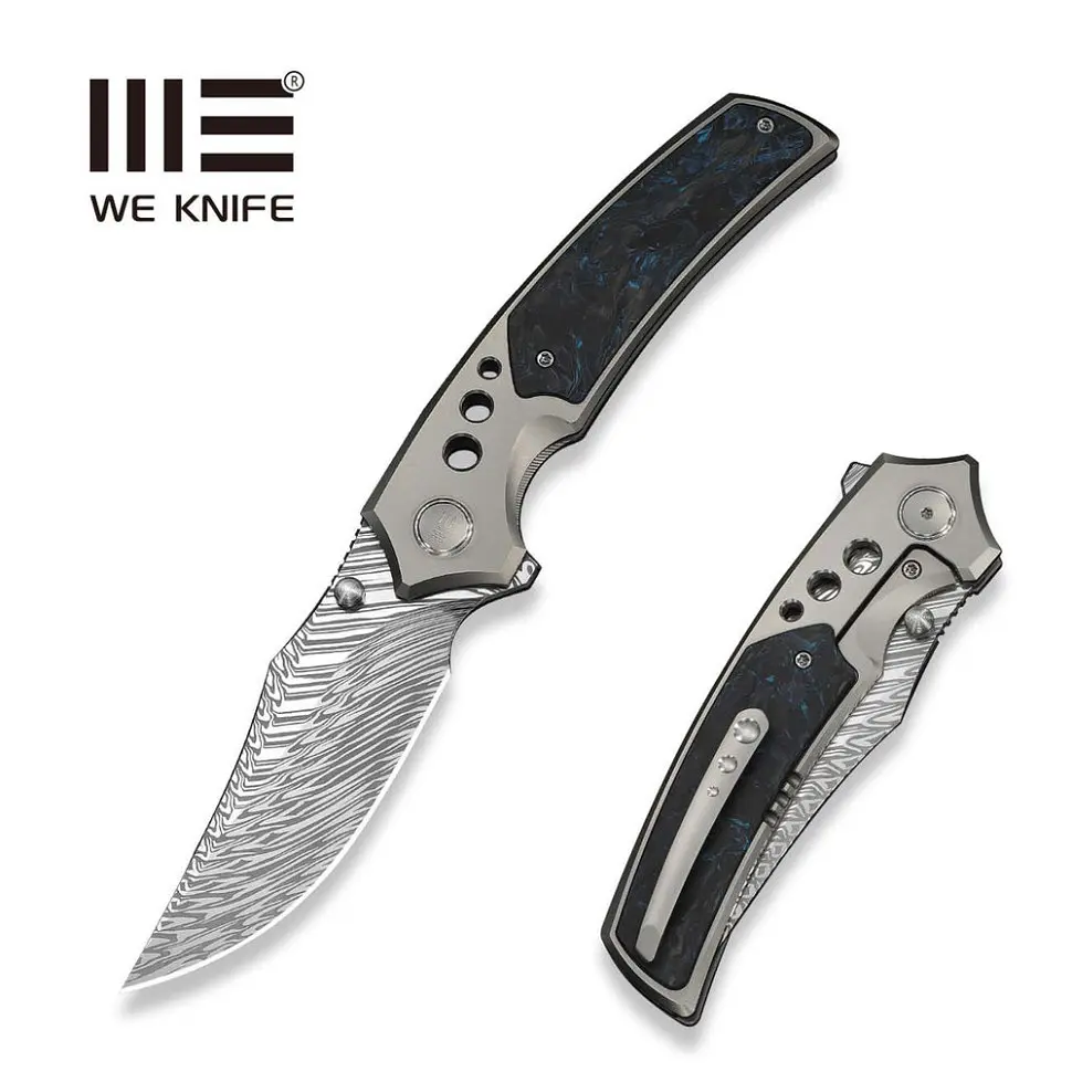 Ніж cкладний Weknife Skynix WE24087-DS1 Black & Blue Carbon - фото 11