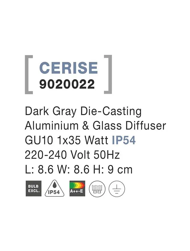 Вуличний світильник NOVA LUCE CERISE 9020022 - фото 4