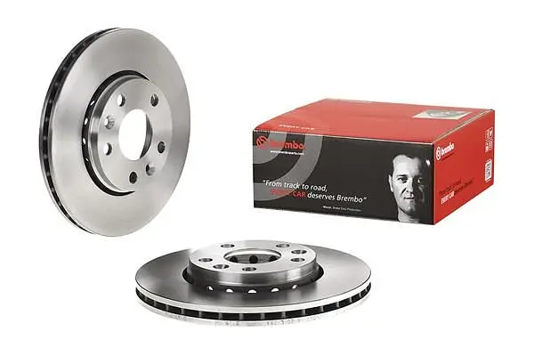 Диск гальмівний вентильований Renault Zoe, Megane III-IV, Kangoo III, 07-25р Brembo (09.A727.14) - фото 2