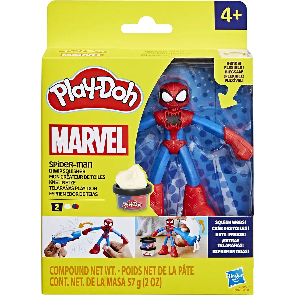 Набор для творчества с массой для лепки Hasbro Play-Doh Marvel Spiderman Thwip Squisher (F9829_G0058) - фото 3