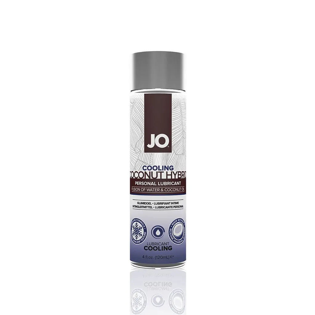 Лубрикант-крем з кокосовою олією JO Coconut Hybrid COOLING, 120 мл