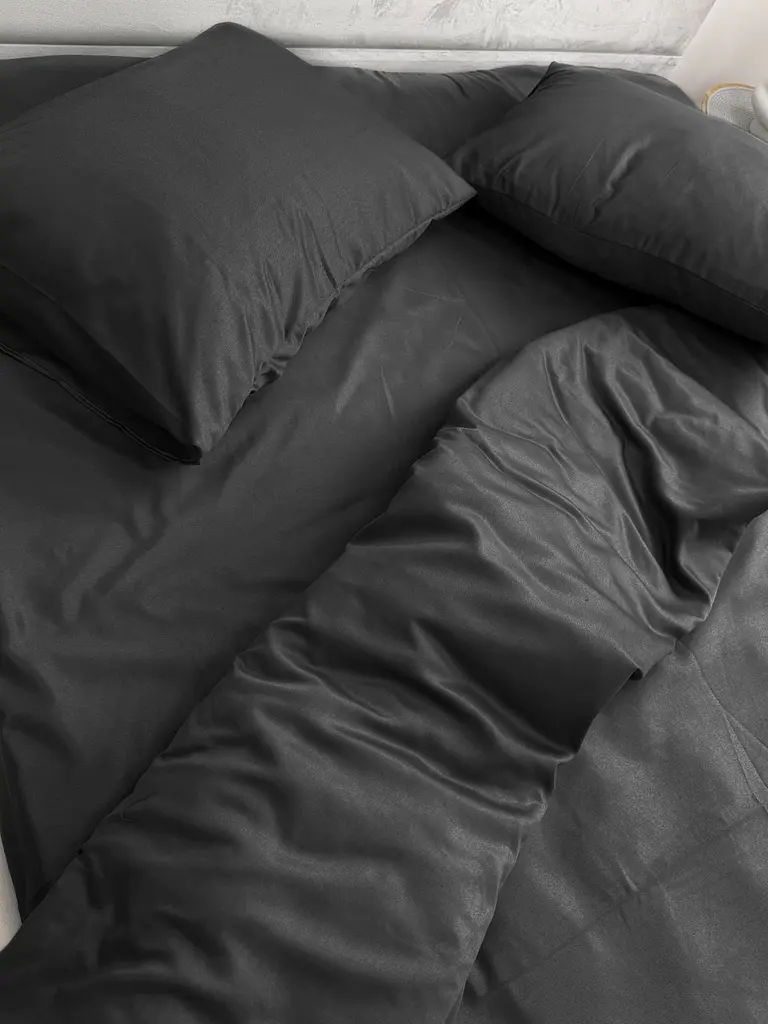Комплект наволочок Ecotton 50х70 см 2 шт чорного кольору Black (25253) - фото 3