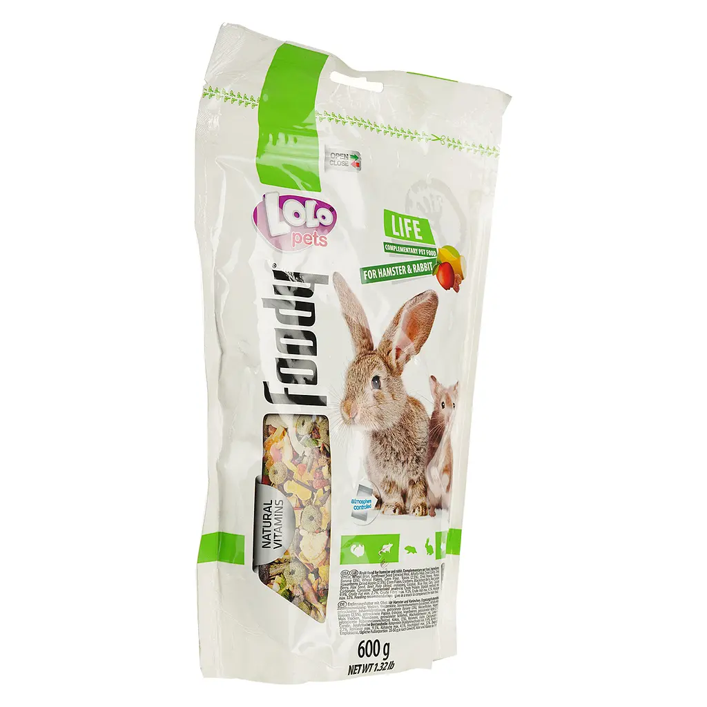 Повнораціонний корм хом'яків та кроликів Lolo Pets Doypack 600 г (LO-70105) - фото 3