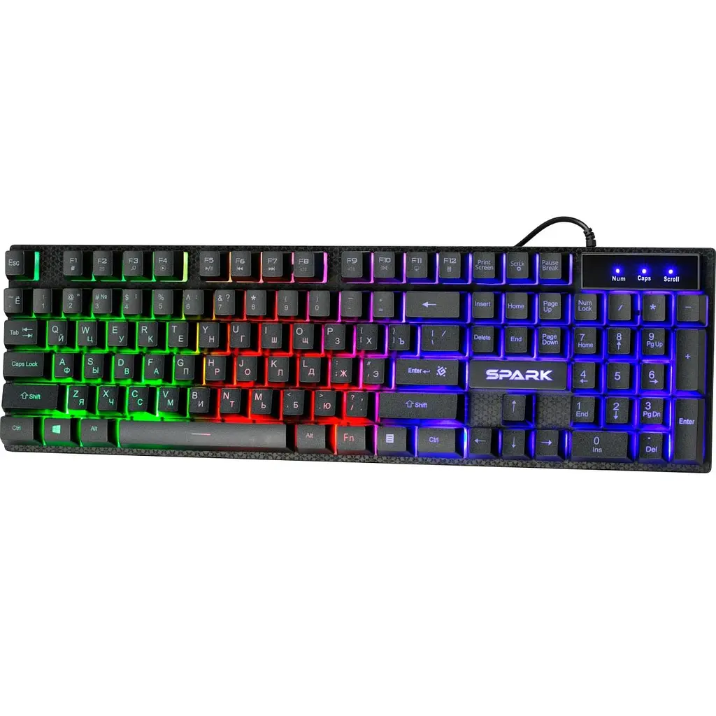 Клавіатура ігрова Defender Spark GK-300L UA LED підсвітка (45302) - фото 5