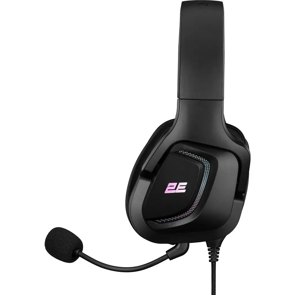 Гарнітура геймерська дротова 2E Gaming HG340 RGB 2 м Чорна - фото 2