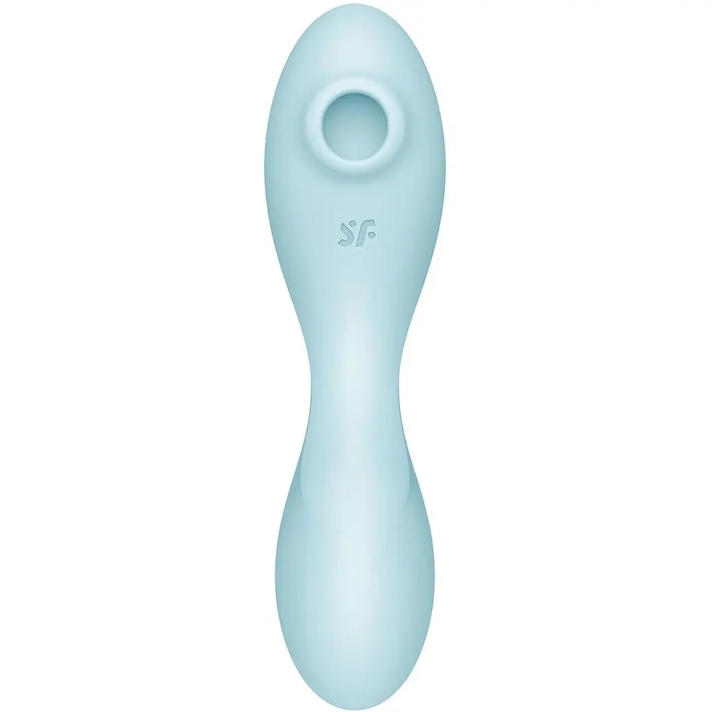 Вакуумний смарт-стимулятор із вібрацією Satisfyer Curvy Trinity 5 (Blue) - фото 2