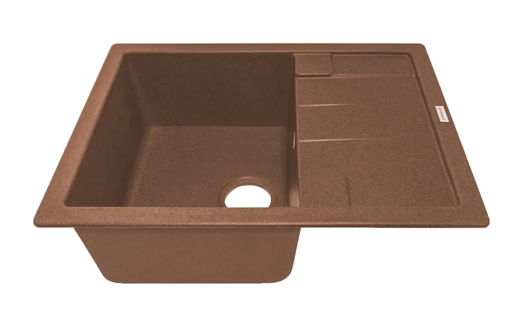 Кухонна мийка Adamant ANILA terra-cotta 645x495x200 мм, з крилом 64,5 см - фото 2