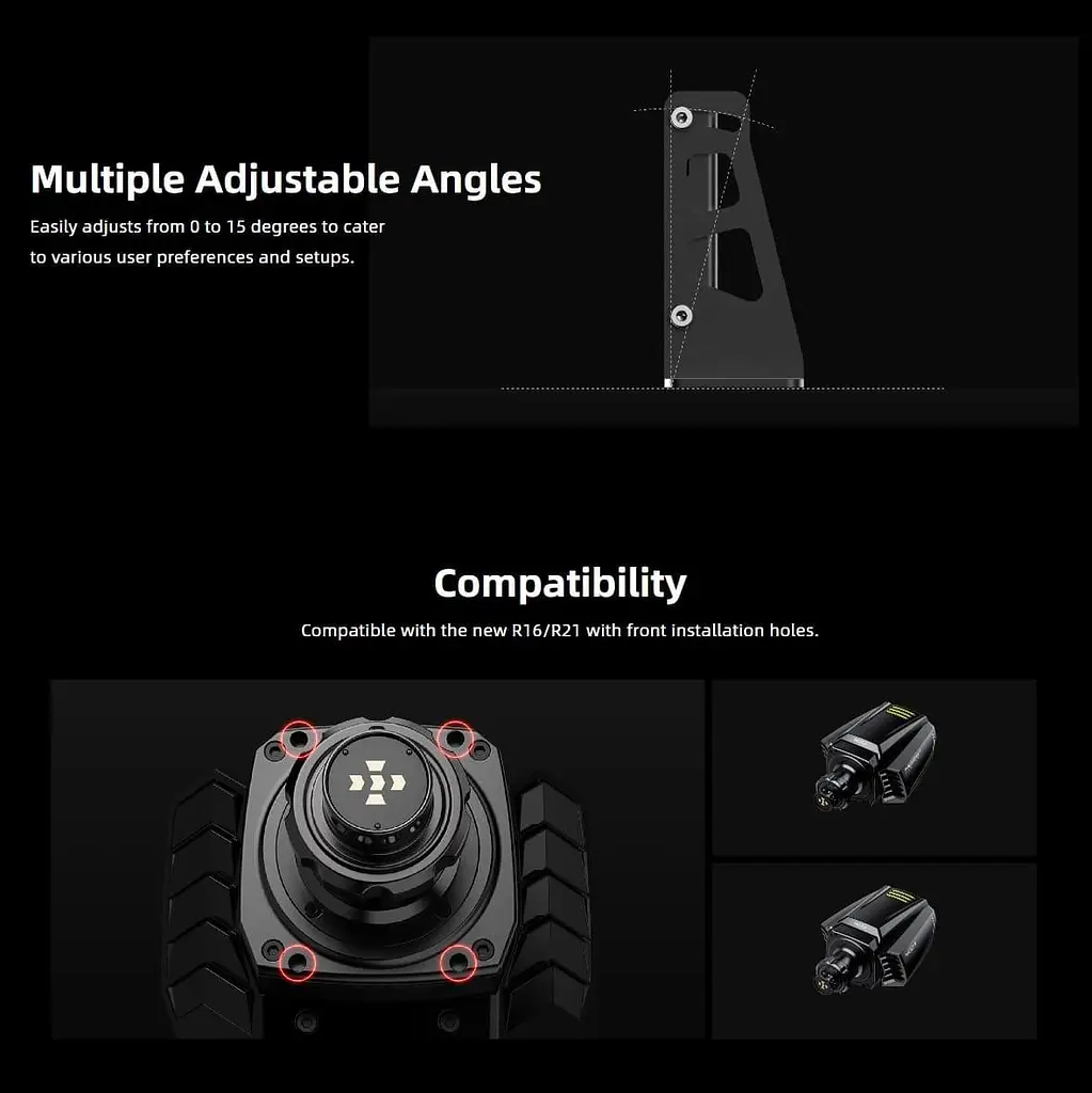 Кронштейн для встановлення кермової бази MOZA Racing R9/R12/R16/R21 - фото 5