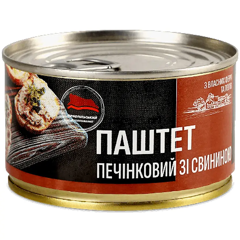 Уцінка. Паштет Тернопільський МК печінковий зі свининою 225 г (963071)