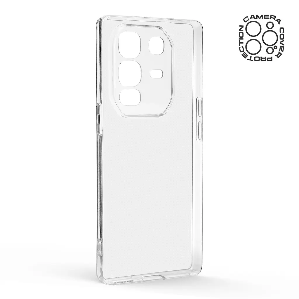Прозрачный чехол для Infinix Note 50 Pro Plus 5G с защитой камеры, тонкий, силиконовый, бесцветный, ударостойкий, противоударный бампер c закрытой камерой, ArmorStandart (ARM85155) - фото 2