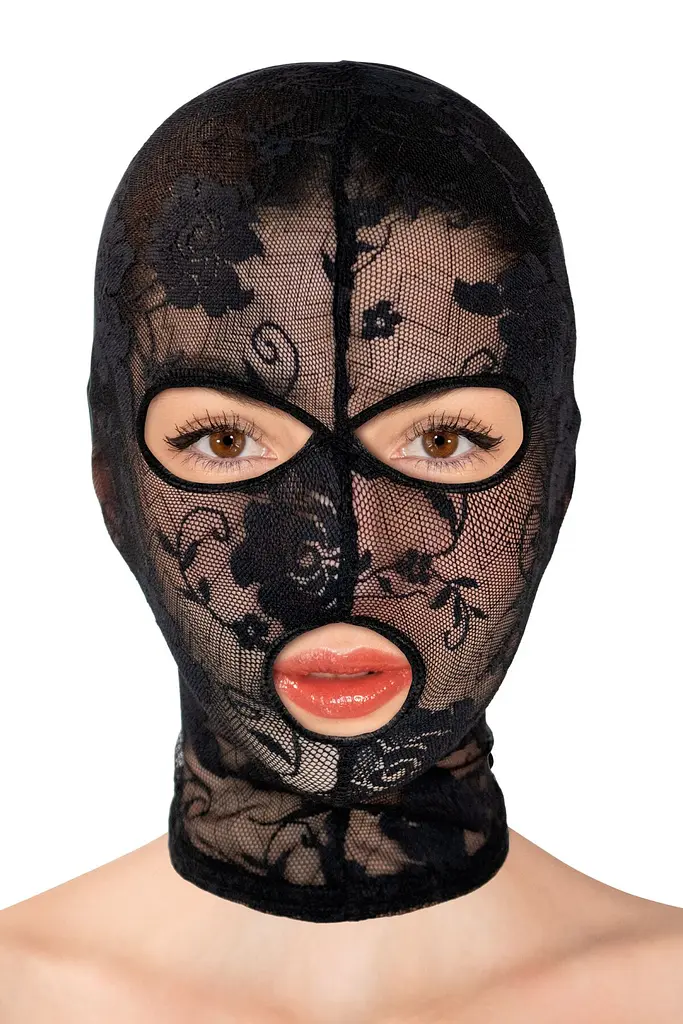 Капюшон Fetish Tentation Patterned Fishnet Hood, ажурна сітка