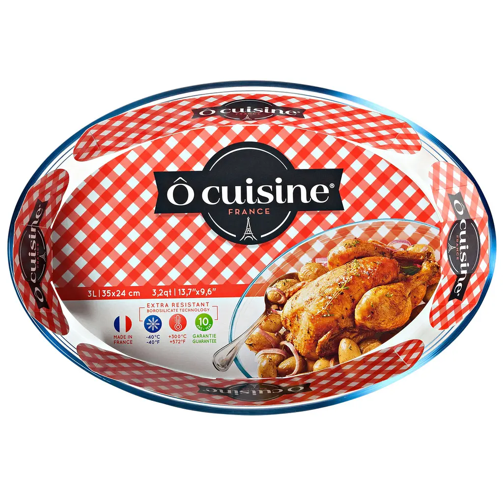 Форма для запікання скляна овальна O Cuisine 35х24х6см 3л (346BC00/1646) - фото 4