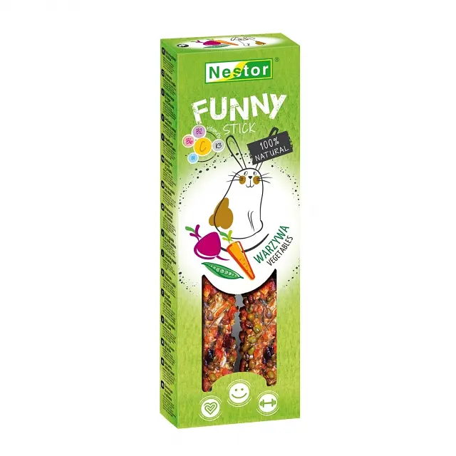 Ласощі для гризунів Nestor Gryzon Premium Funny Warzywa з овочами 115 г 2473/FU-GW