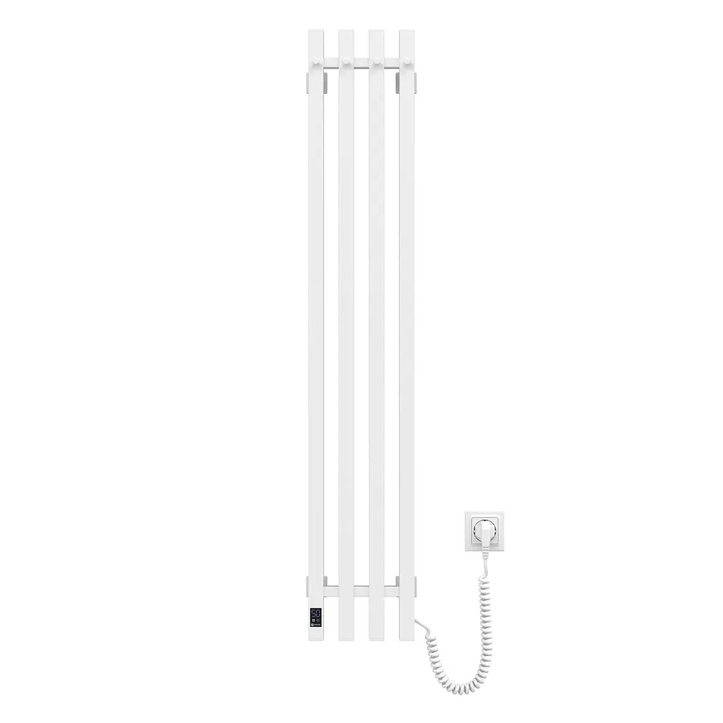 Электрический полотенцесушитель Navin Levante 210x1200 Sensor правая, белый бархат 12-212033-4860, Белый матовый, Правое, Электронный - фото 2