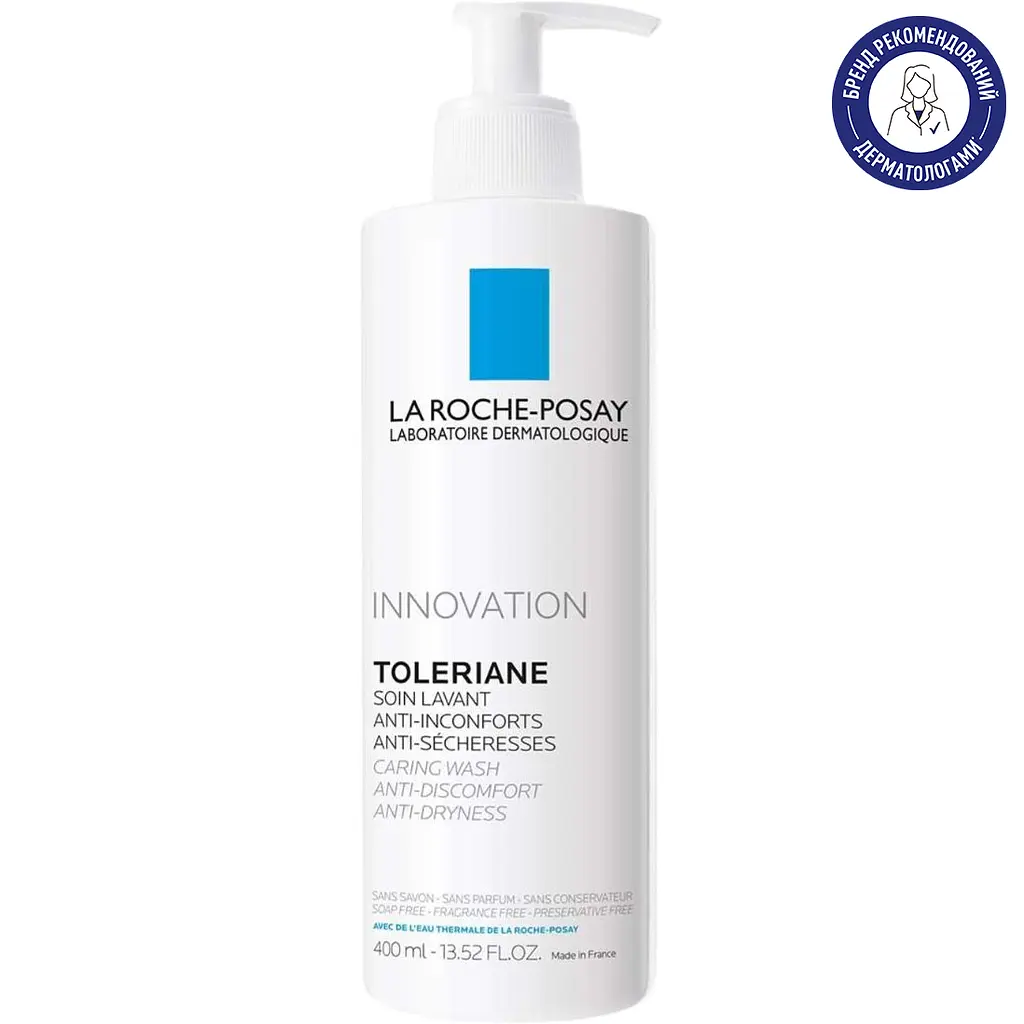 Очищающий крем-гель La Roche-Posay Toleriane для чувствительной кожи 400 мл - фото 2