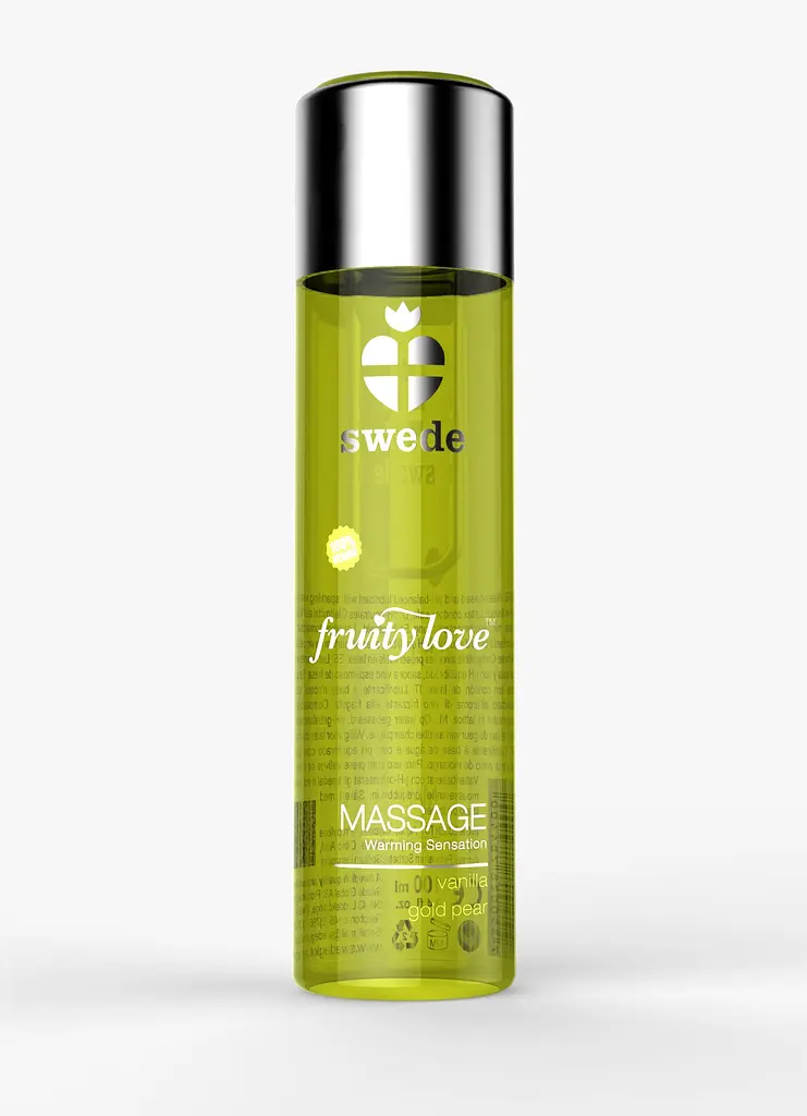 Масажна олія Swede Fruity Love Vanilla Gold Pear, 120 мл (ваніль та груша)