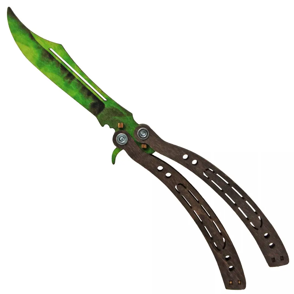 Нож Бабочка "CS GO. Emerald" BAL-E Сувенир-декор (4820242360085) - фото 4