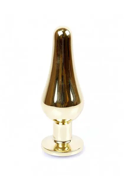 Анальна пробка з кристалом B-Series Jewellery Gold Butt Plug Purple, 9,5х3 см, фіолетовий - фото 7