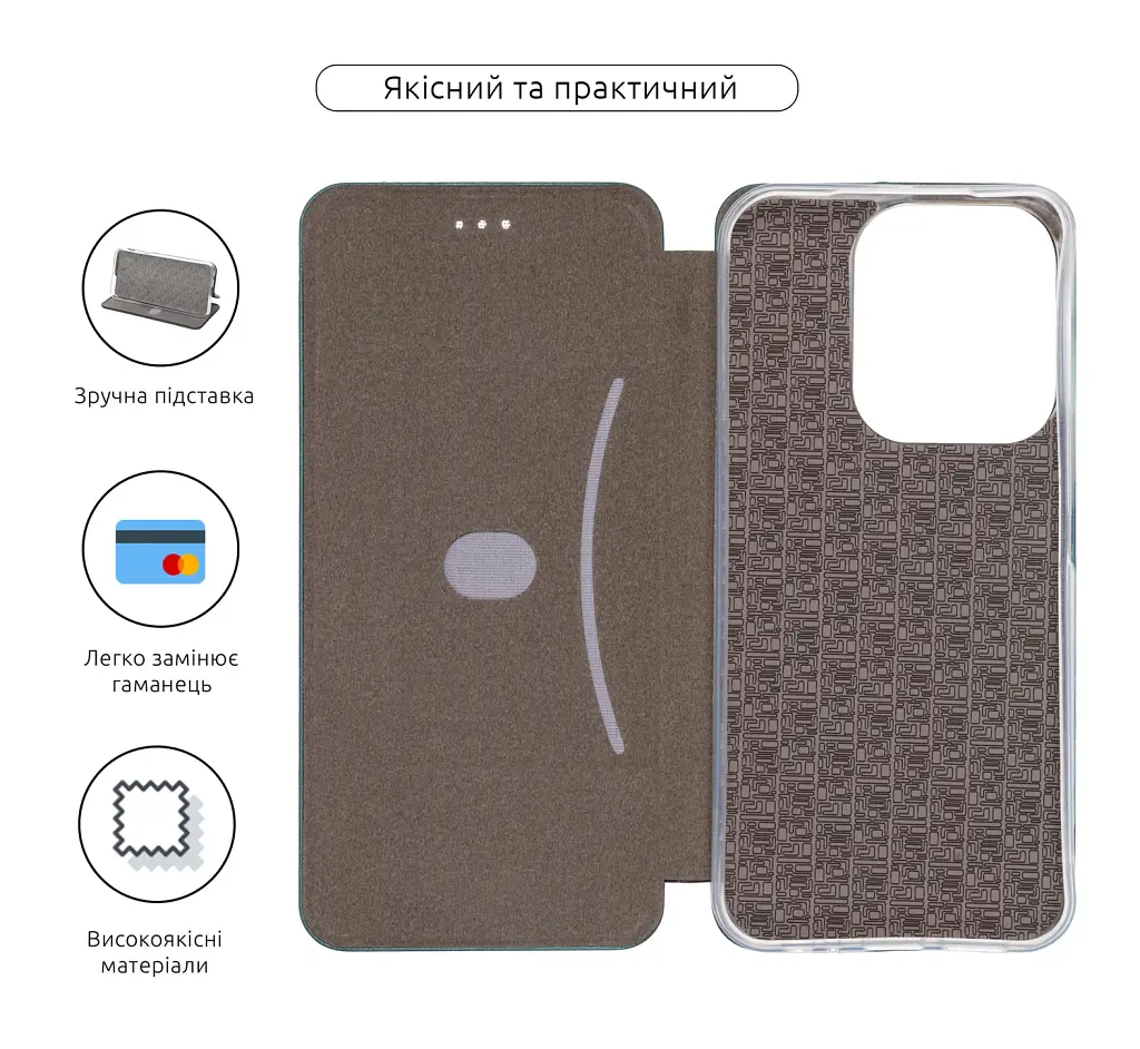 Чехол-книга ArmorStandart G-Case для Xiaomi Redmi 15C 4G / Poco C85 4G Green - фото 3