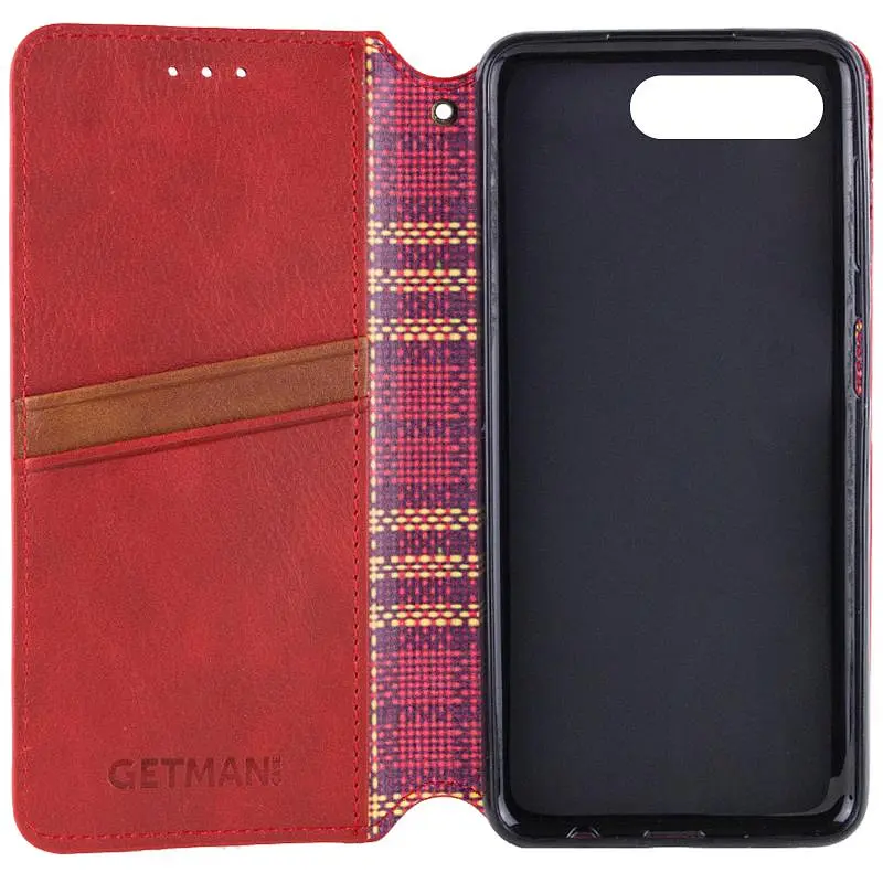 Шкіряний чохол-книжка GETMAN Cubic (PU) для Apple iPhone 7 plus / 8 plus (5.5) Червоний - фото 3