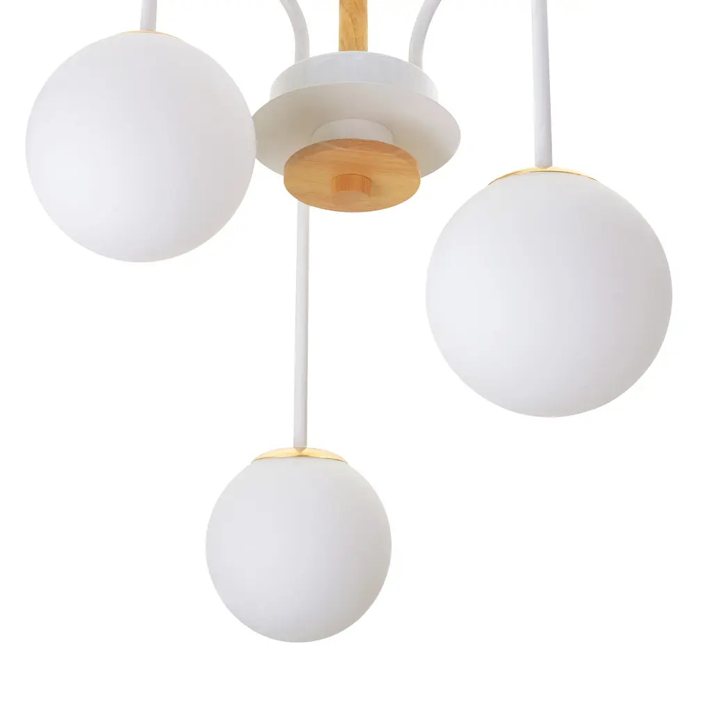 Люстра потолочная Brille в спальню E27 60W WH (BR-01 608C/3) - фото 2