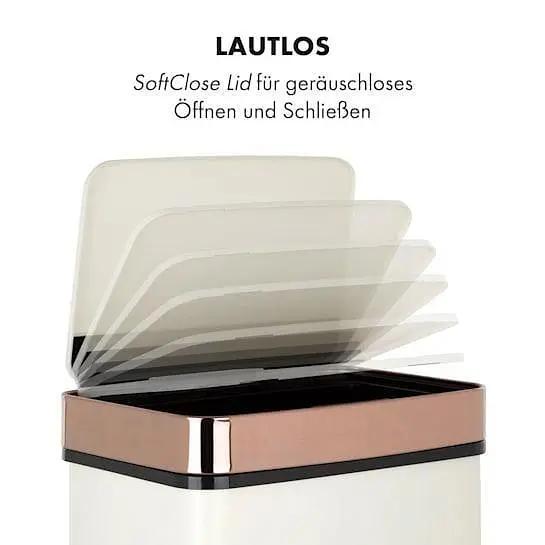 Бак для мусора Klarstein Royal Trash Rose Gold (10035364) - фото 10