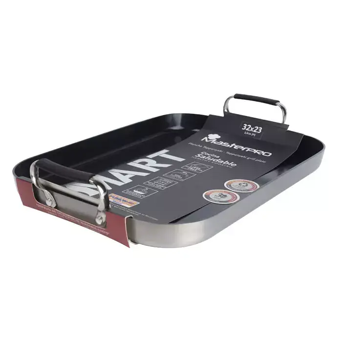 Пательня-гриль MasterPro Smart 32X23 см (BGEU-3773) - фото 2